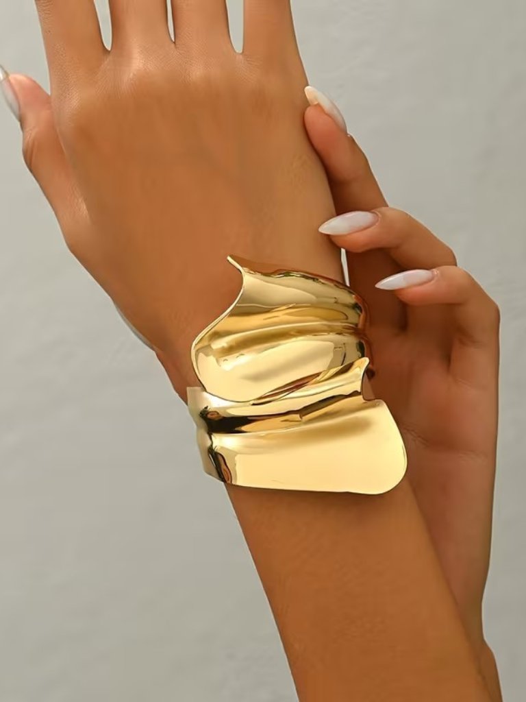 New Womens European Gold Cuff Bracelet